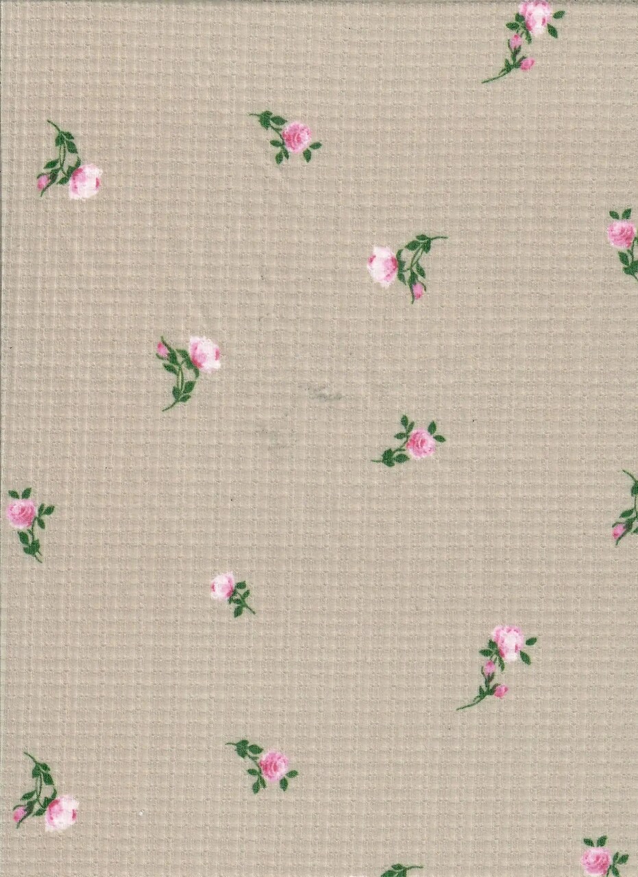 1 Yard Pointelle Ditsy Rib Knit Fabric, 58/60″ Wide, 67% Polyester, 28% Rayon, and 5% Spandex Blend